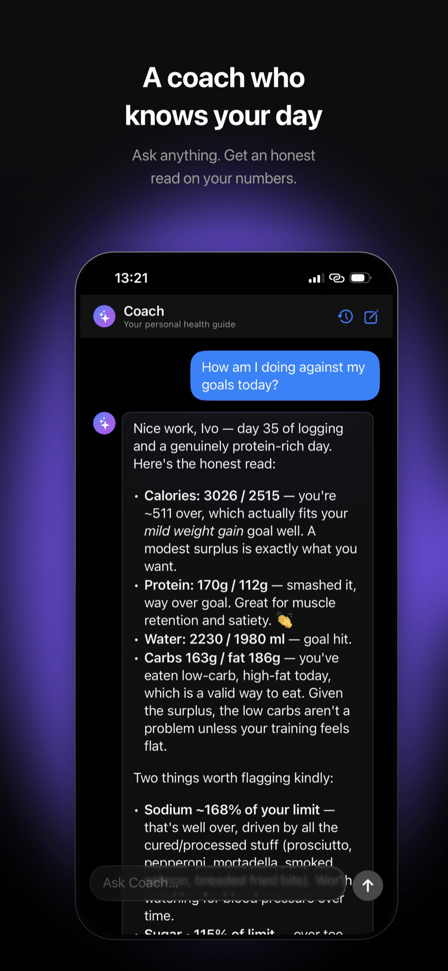 Healthness — AI coach koji odgovara na pitanja o prehrani